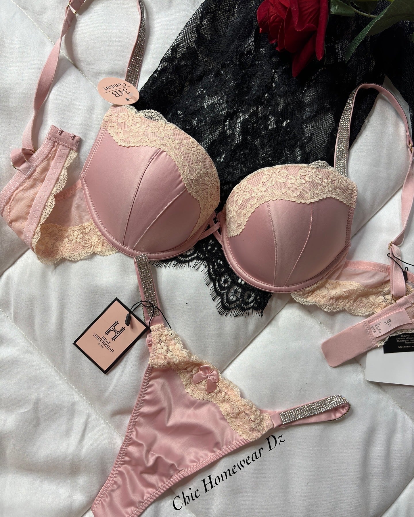 Ensemble 2 pièces satin H