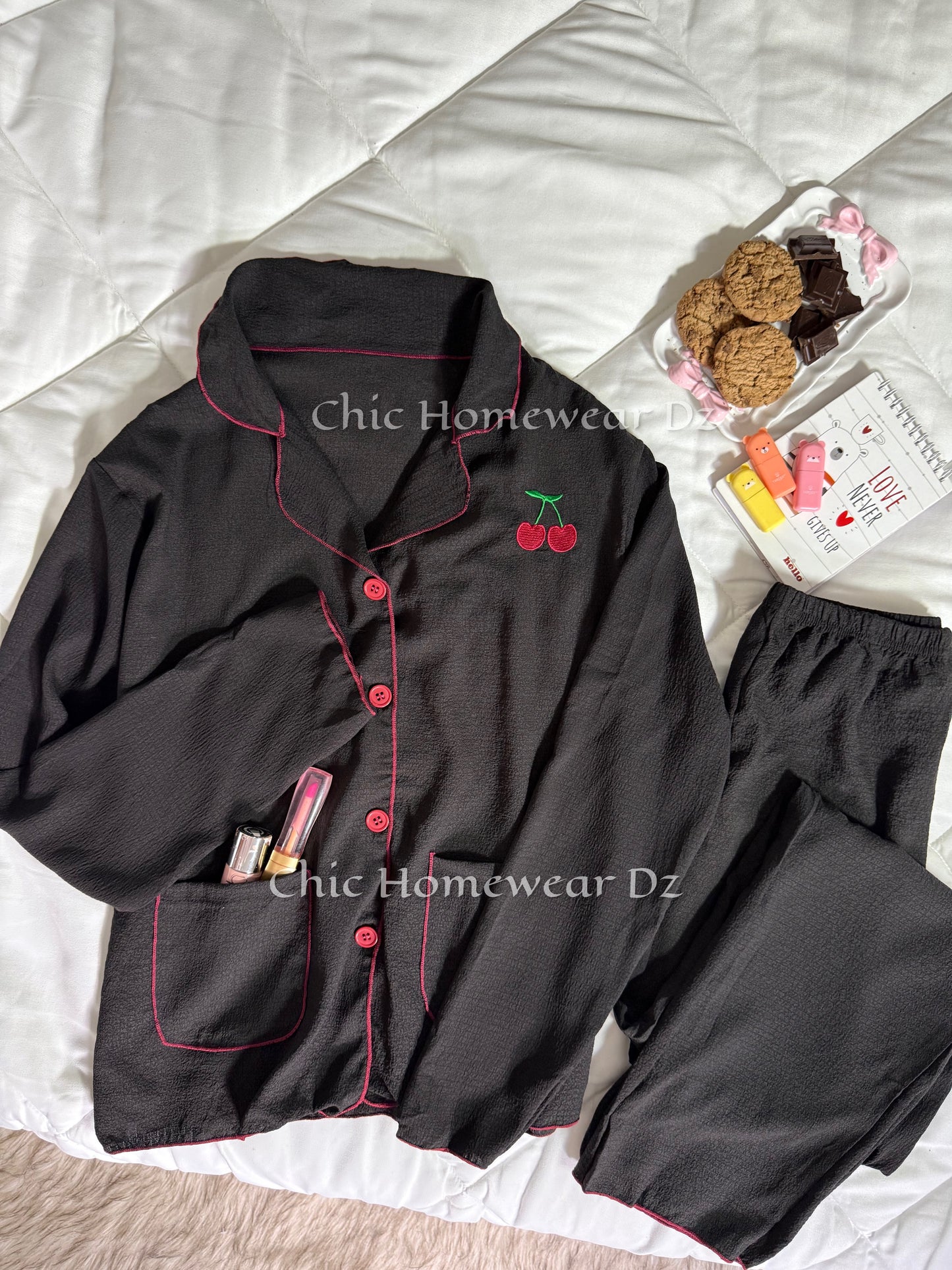 Pyjama Crêpe Cerise