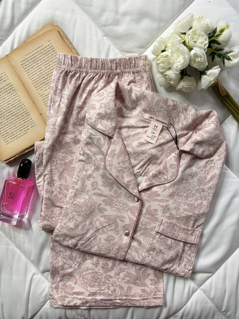 Pyjama Boutonné floral H