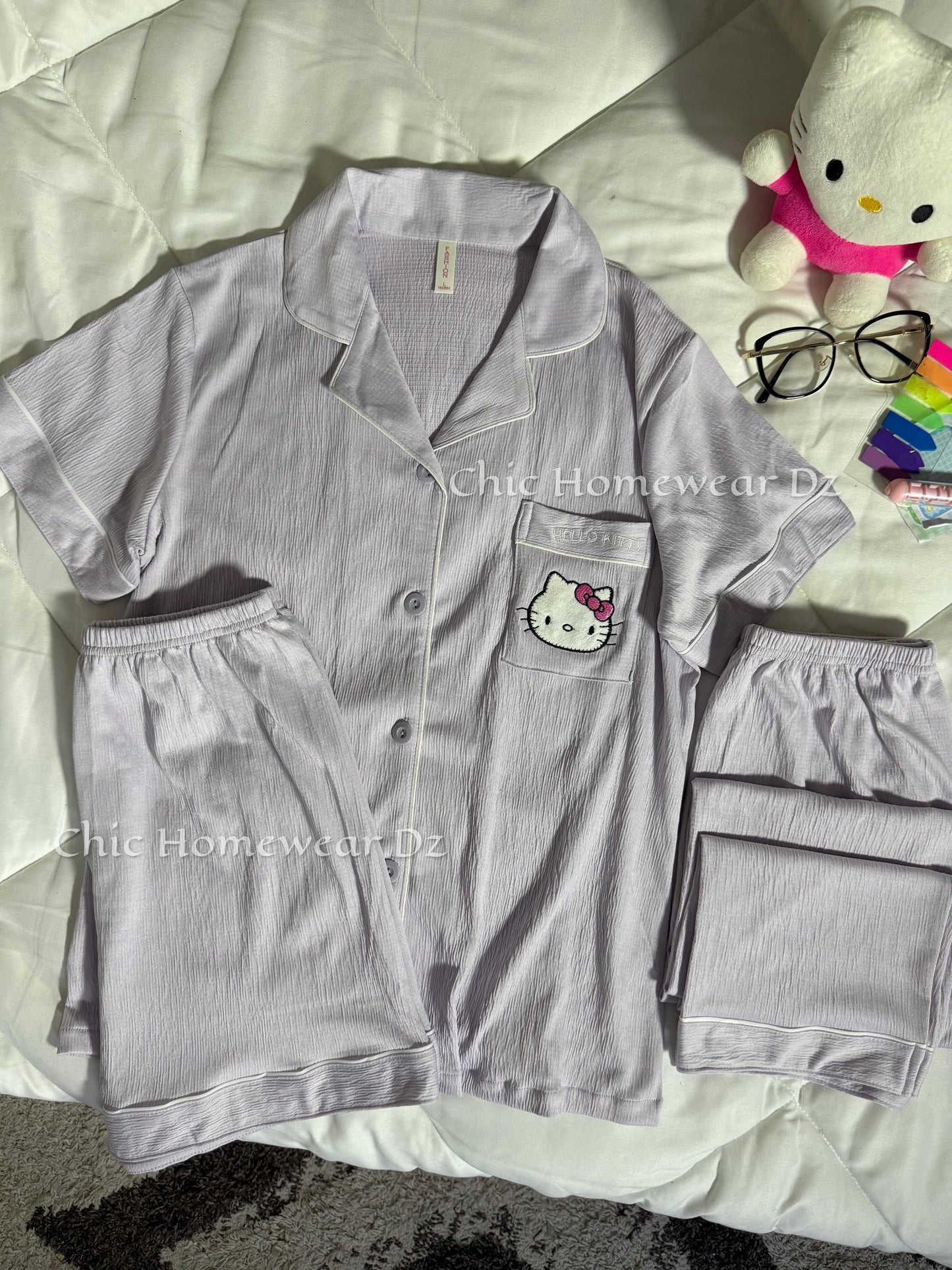 Pyjama d’été 3 pièces Hello Kitty
