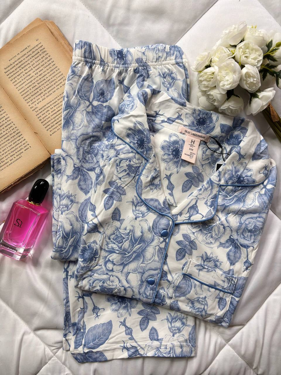 Pyjama Boutonné floral H