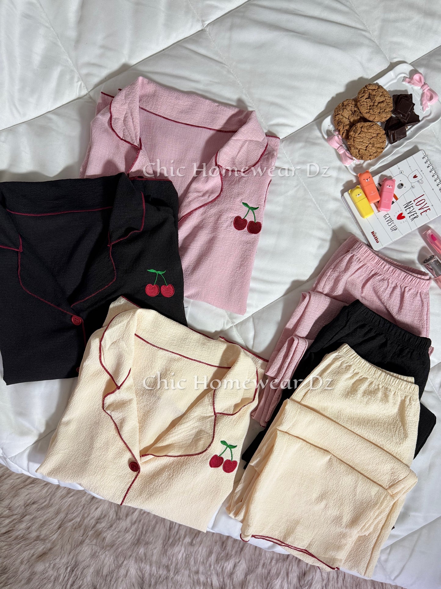 Pyjama Crêpe Cerise