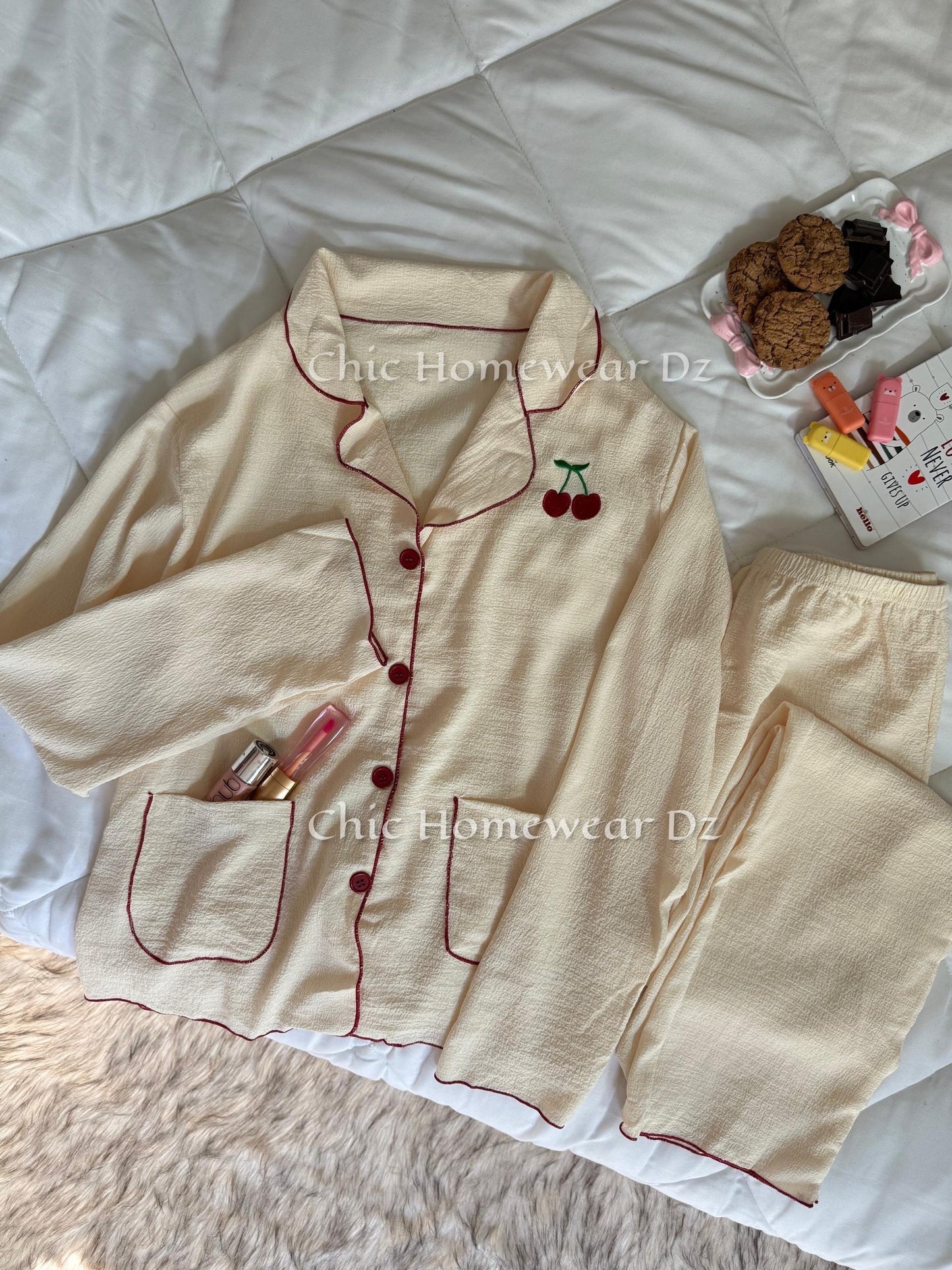Pyjama Crêpe Cerise
