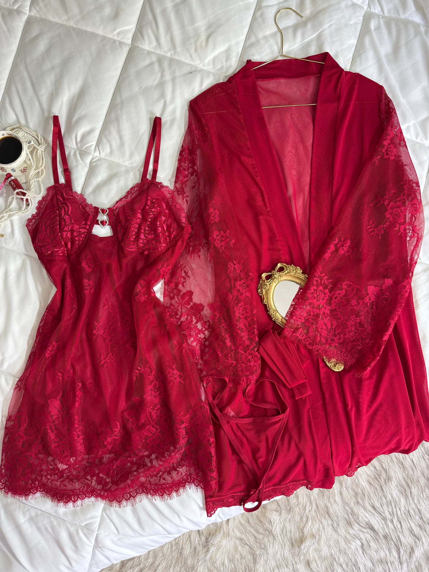 Déshabillée en dentelle raffiné