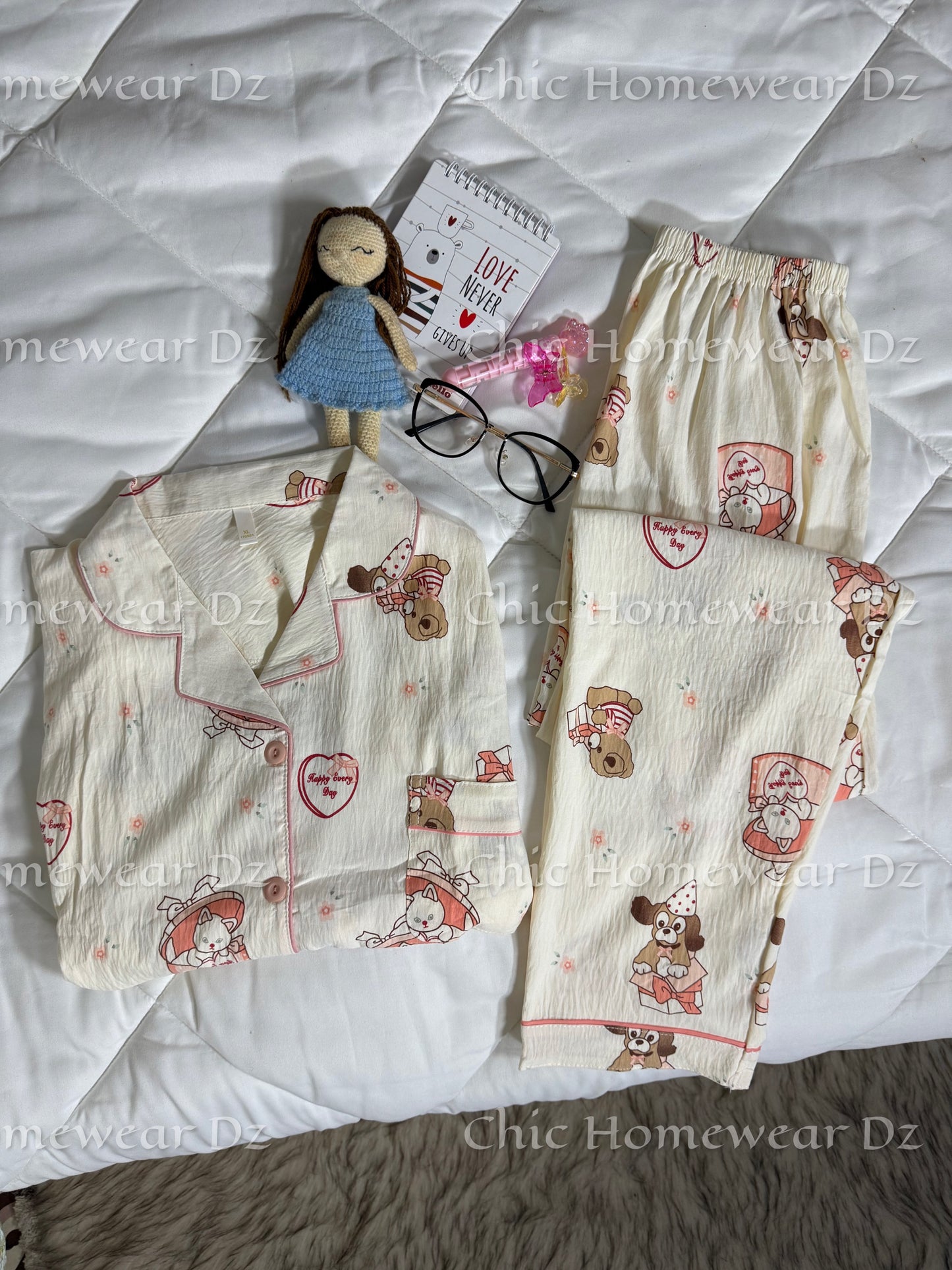 Pyjama Coton dn manches (2)