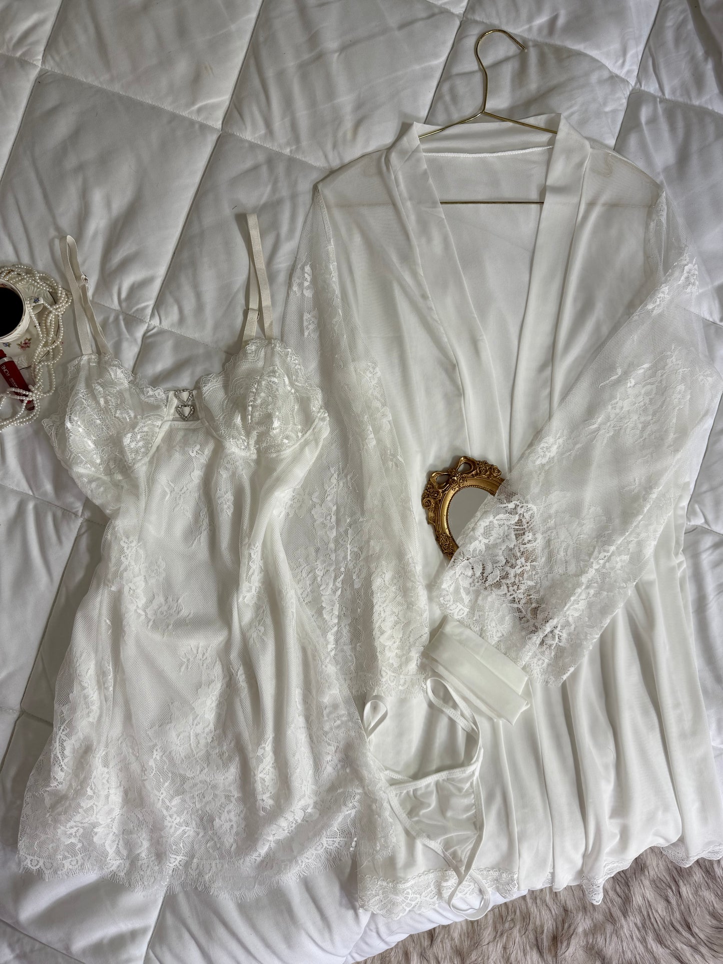 Déshabillée en dentelle raffiné