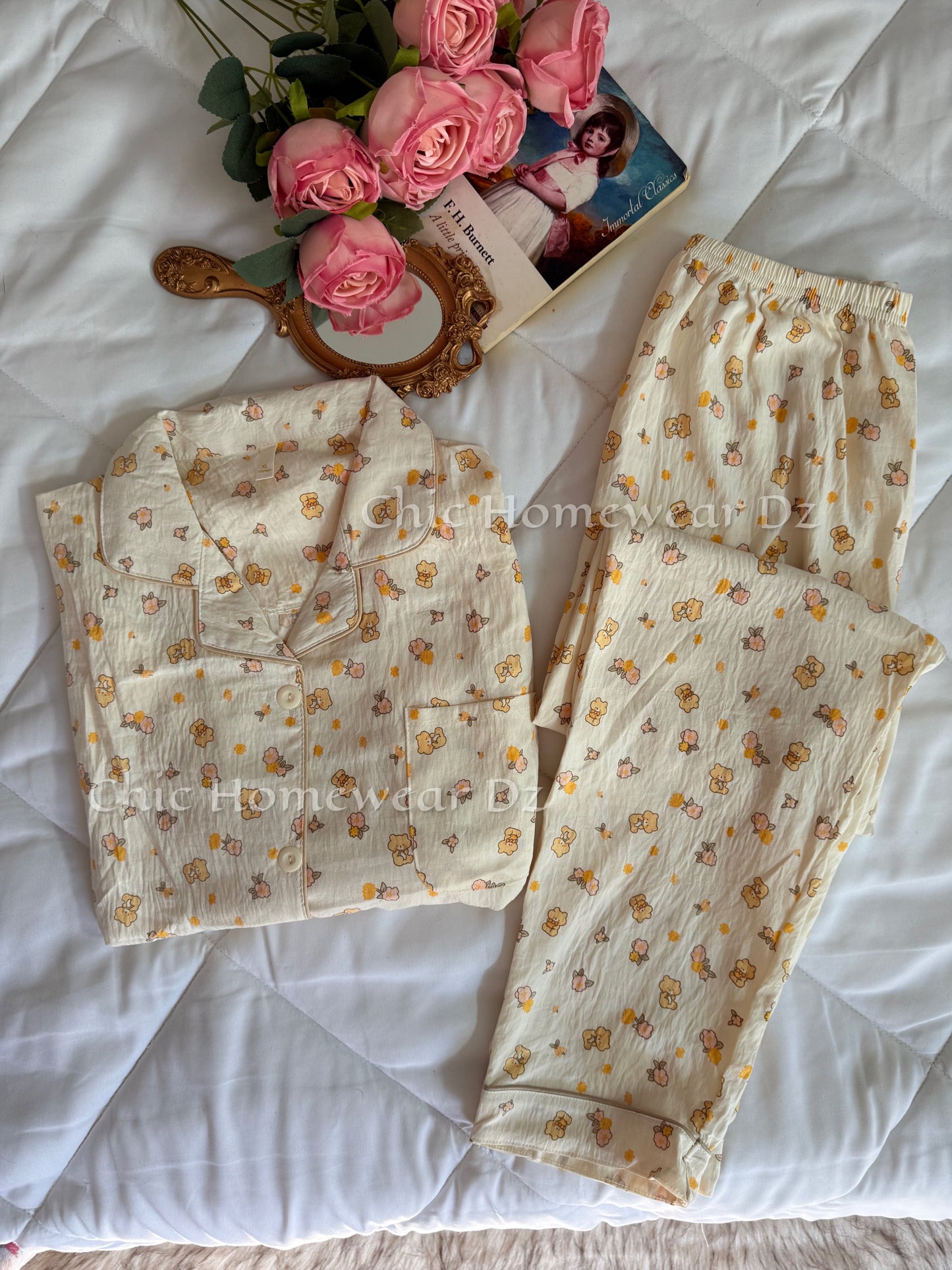 Pyjama en coton en manches (3)
