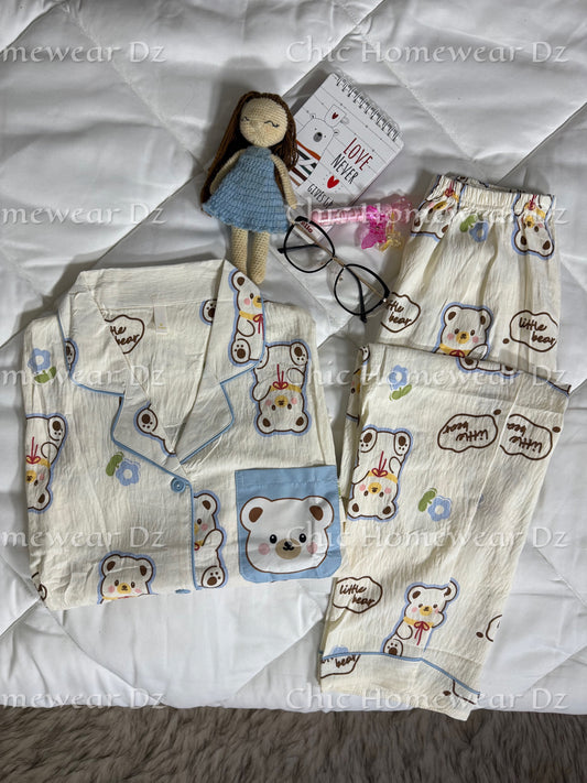 Pyjama Coton dn manches (2)