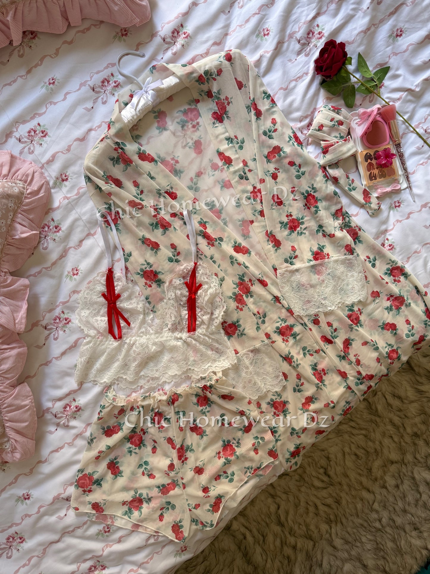 Ensemble Rosette 3 pièces