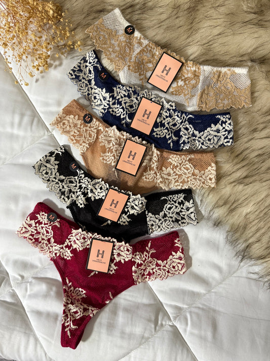 String en dentelle H