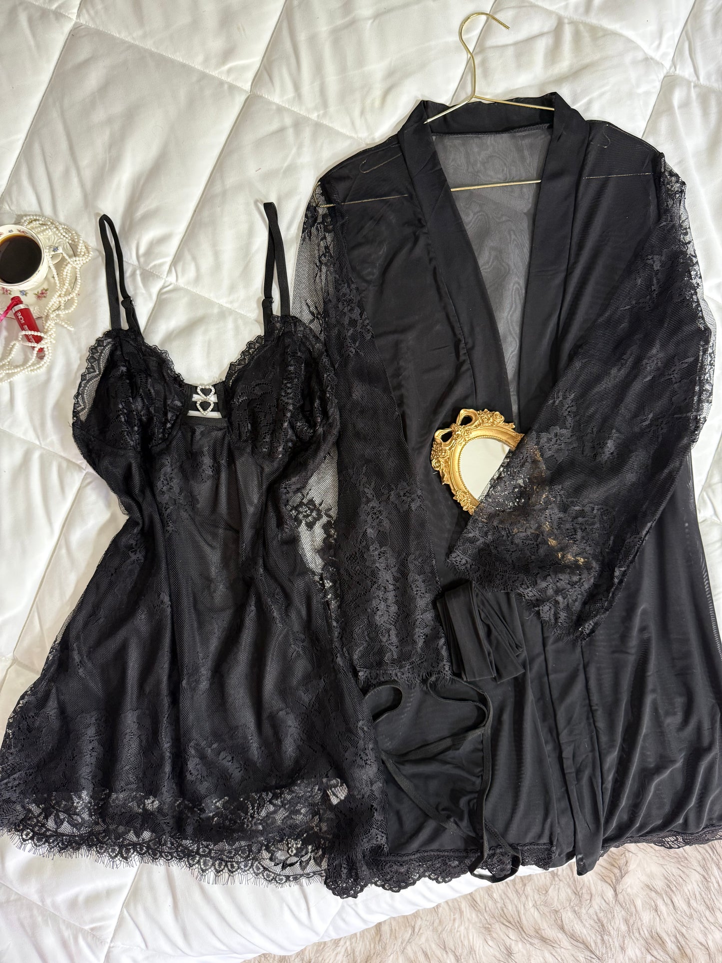 Déshabillée en dentelle raffiné